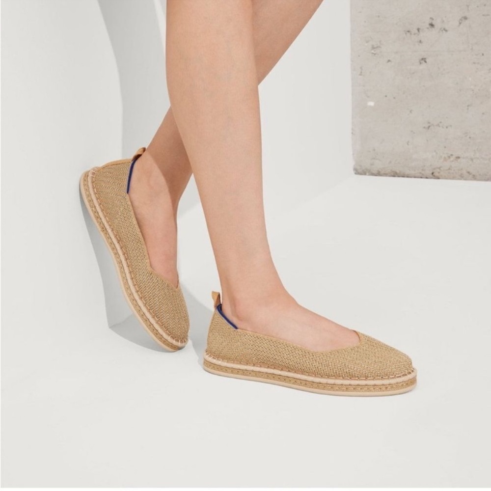 Rothy's The Espadrille Gold Stripe